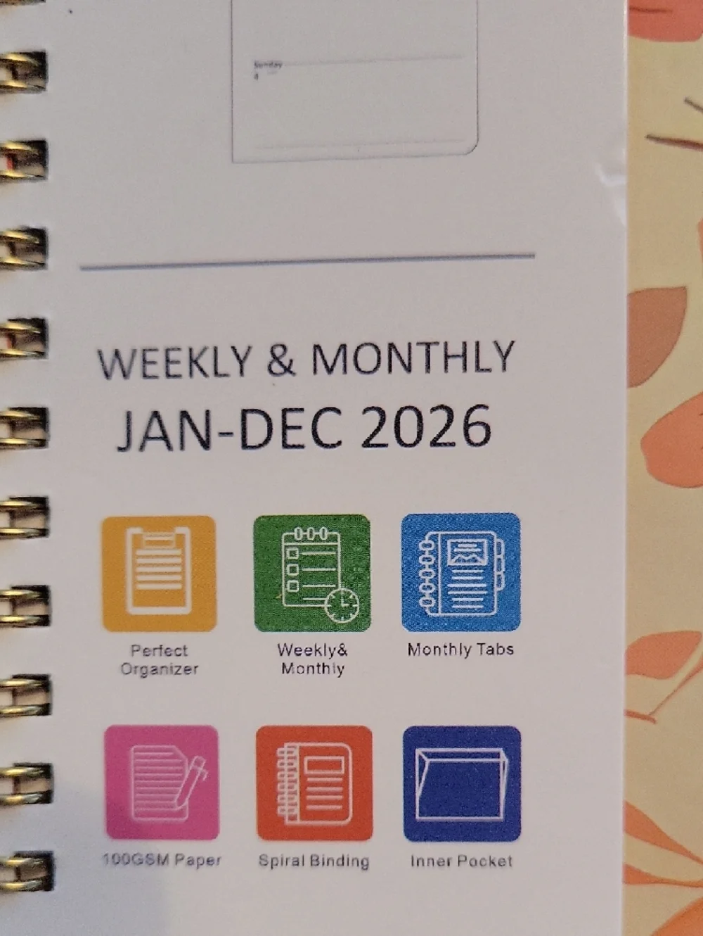 2026 Floral Planning Calendar - Peach & Coral